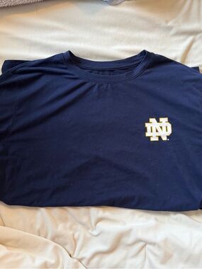 Under Armour Navy Short Sleeve Tee with Norte dame Logo